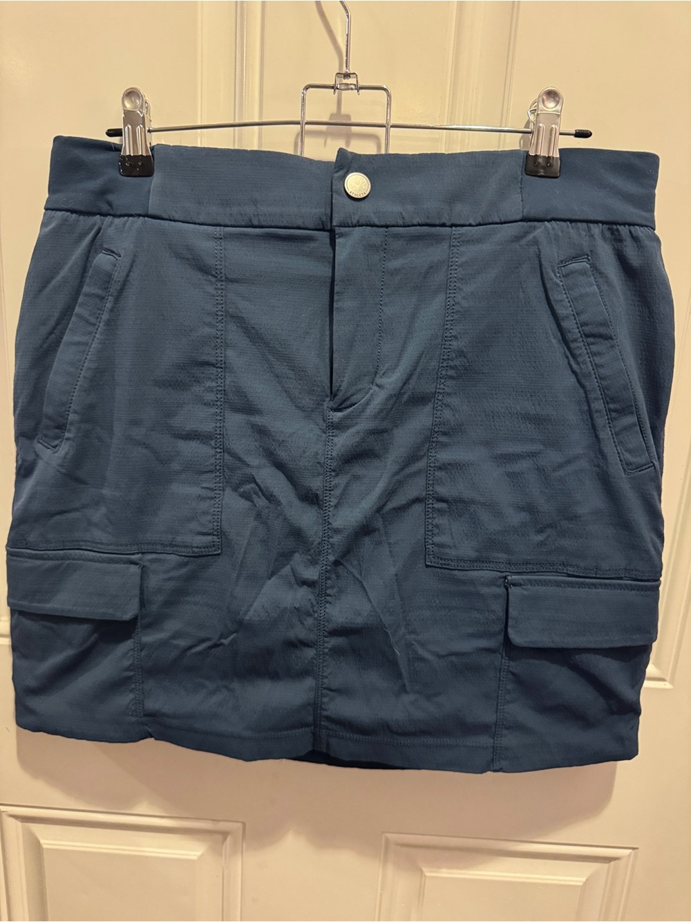 Athleta Trekkie Skort Utility Cargo Activewear Shade Teal Navy Size 10